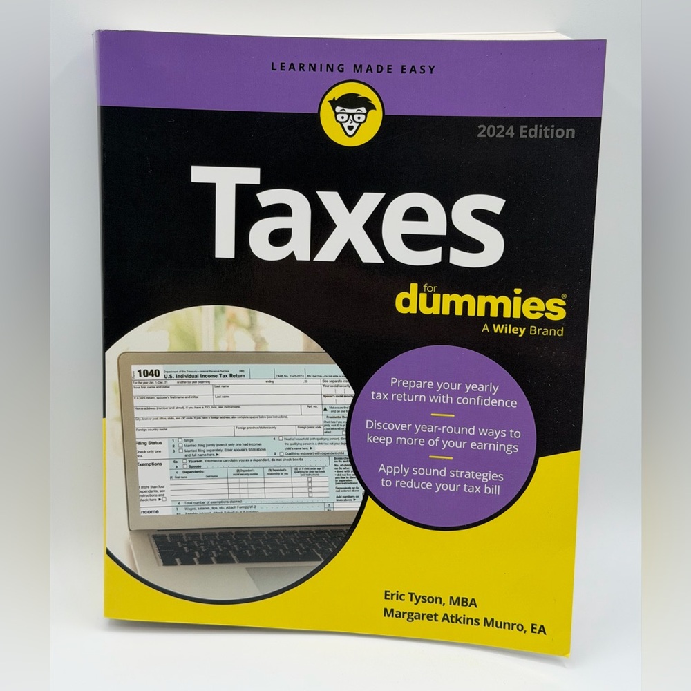 Taxes for Dummies by Eric Tyson and Margaret A. Munro 2024 Edition - Paperback